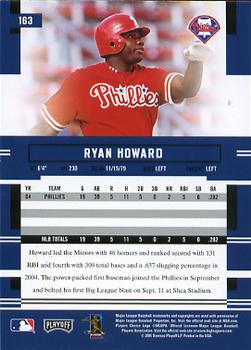 2005 Playoff Prestige #163 Ryan Howard Back