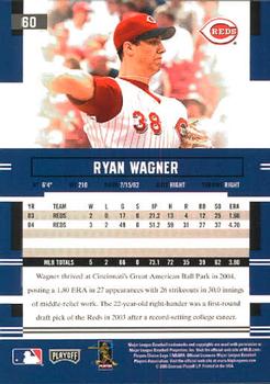 2005 Playoff Prestige #60 Ryan Wagner Back