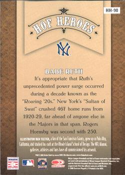 2005 Donruss Diamond Kings - HOF Heroes #HH-90 Babe Ruth Back