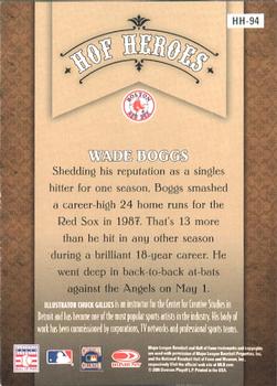 2005 Donruss Diamond Kings - HOF Heroes #HH-94 Wade Boggs Back