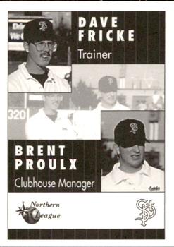 1994 St. Paul Saints #NNO Dave Fricke / Brent Proulx Back