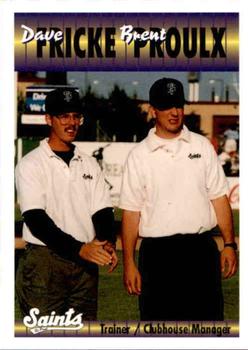 1994 St. Paul Saints #NNO Dave Fricke / Brent Proulx Front