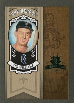 2005 Donruss Diamond Kings - HOF Heroes Framed Green #HH-5 Ted Williams Front