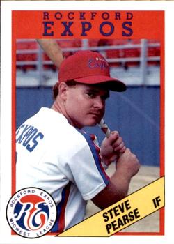 1988 Litho Center Rockford Expos #28 Steve Pearse Front