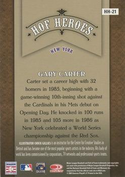 2005 Donruss Diamond Kings - HOF Heroes Framed Red #HH-21 Gary Carter Back
