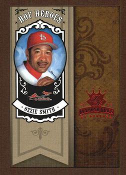 2005 Donruss Diamond Kings - HOF Heroes Framed Red #HH-30 Ozzie Smith Front