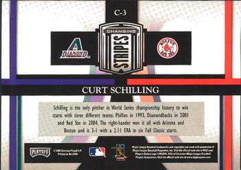 2005 Playoff Prestige - Changing Stripes #C-3 Curt Schilling Back