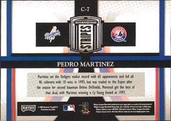 2005 Playoff Prestige - Changing Stripes #C-7 Pedro Martinez Back