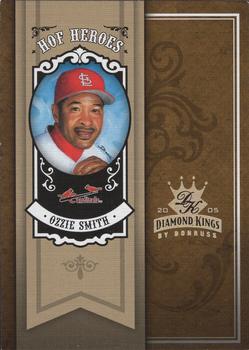 2005 Donruss Diamond Kings - HOF Heroes Gold #HH-30 Ozzie Smith Front
