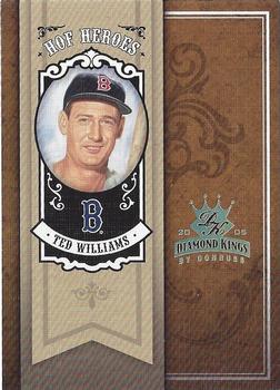 2005 Donruss Diamond Kings - HOF Heroes Gold #HH-54 Ted Williams Front
