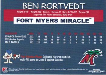 2018 Grandstand Fort Myers Miracle #NNO Ben Rortvedt Back