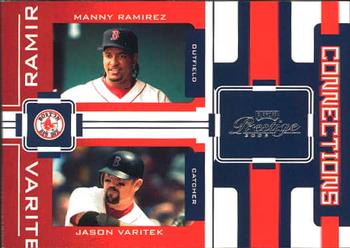 2005 Playoff Prestige - Connections #C-14 Jason Varitek / Manny Ramirez Front