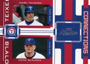 2005 Playoff Prestige - Connections #C-21 Mark Teixeira / Hank Blalock Front