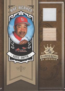 2005 Donruss Diamond Kings - HOF Heroes Materials Gold #HH-30 Ozzie Smith Front