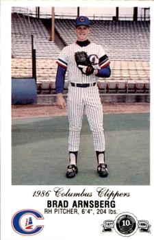 1986 Columbus Clippers Police #NNO Brad Arnsberg Front