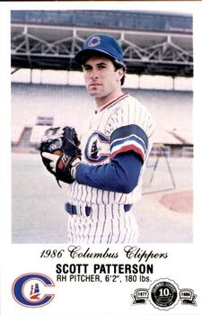 1986 Columbus Clippers Police #NNO Scott Patterson Front