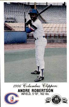 1986 Columbus Clippers Police #NNO Andre Robertson Front