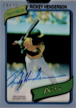 2018 Topps Clearly Authentic - Reprint Autographs #CAR-RH Rickey Henderson Front