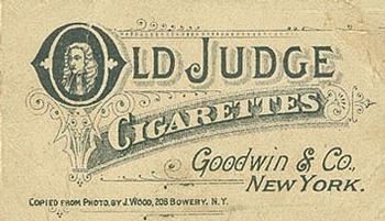 1886 Old Judge (N167) #NNO Roger Connor Back