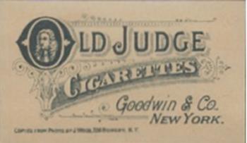 1886 Old Judge (N167) #NNO Joe Gerhardt Back