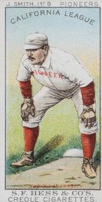 1888 S.F. Hess California League (N321) #NNO John Smith Front