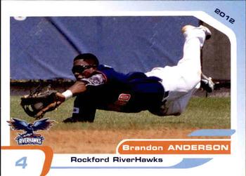 2012 Grandstand Rockford RiverHawks #NNO Brandon Anderson Front