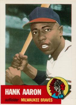 1991 Topps Archives 1953 - Pre-Production Samples #NNO Hank Aaron Front