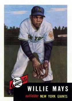 1991 Topps Archives 1953 - Pre-Production Samples #NNO Willie Mays Front