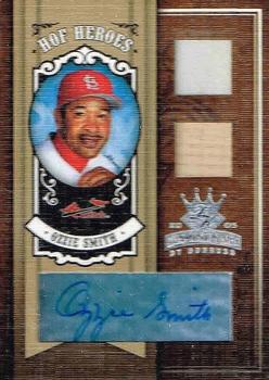 2005 Donruss Diamond Kings - HOF Heroes Signature Materials Silver #HH-30 Ozzie Smith Front