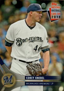 2018 Topps National Baseball Card Day - Milwaukee Brewers #MB-9 Corey Knebel Front