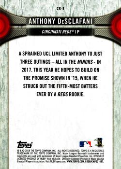 2018 Topps National Baseball Card Day - Cincinnati Reds #CR-8 Anthony DeSclafani Back