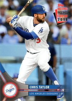 2018 Topps National Baseball Card Day - Los Angeles Dodgers #LAD-4 Chris Taylor Front