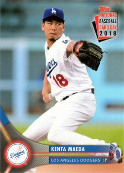 2018 Topps National Baseball Card Day - Los Angeles Dodgers #LAD-6 Kenta Maeda Front