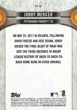 2018 Topps National Baseball Card Day - Pittsburgh Pirates #PP-10 Jordy Mercer Back