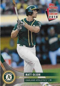 2018 Topps National Baseball Card Day - Oakland Athletics #OA-10 Matt Olson Front