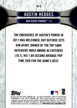 2018 Topps National Baseball Card Day - San Diego Padres #SD-5 Austin Hedges Back