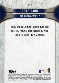 2018 Topps National Baseball Card Day - San Diego Padres #SD-6 Brad Hand Back