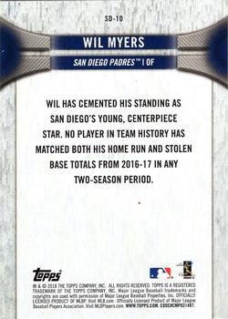 2018 Topps National Baseball Card Day - San Diego Padres #SD-10 Wil Myers Back