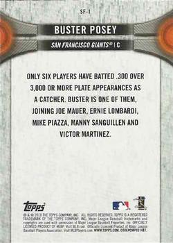 2018 Topps National Baseball Card Day - San Francisco Giants #SF-1 Buster Posey Back