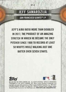 2018 Topps National Baseball Card Day - San Francisco Giants #SF-4 Jeff Samardzija Back
