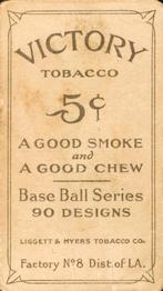 1915 Victory Tobacco (T214) #NNO Zack Wheat Back