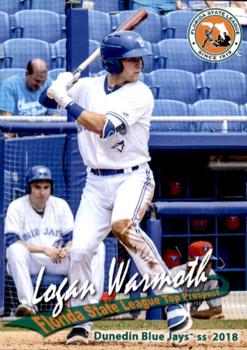 2018 Grandstand Florida State League Top Prospects #NNO Logan Warmoth Front