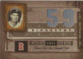 2005 Playoff Prime Cuts - Biography #NNO Ted Williams Front