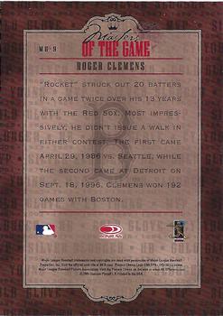 2005 Donruss Diamond Kings - Masters of the Game #MG-9 Roger Clemens Back