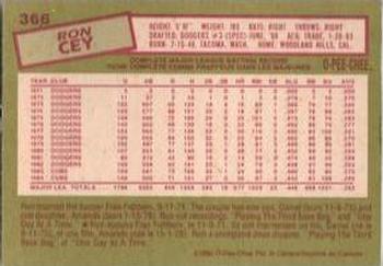 2017 Topps Archives Signature Series Postseason - Ron Cey #366 Ron Cey Back