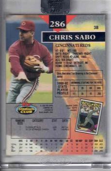 2017 Topps Archives Signature Series Postseason - Chris Sabo #286 Chris Sabo Back