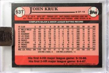 2017 Topps Archives Signature Series Postseason - John Kruk #63T John Kruk Back