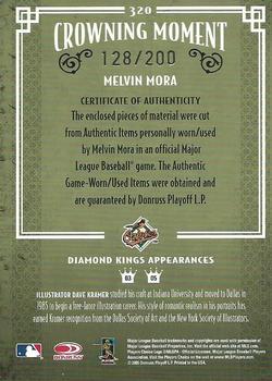 2005 Donruss Diamond Kings - Materials Bronze #320 Melvin Mora Back