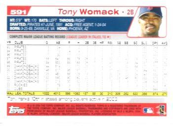 2017 Topps Archives Signature Series Postseason - Tony Womack #591 Tony Womack Back