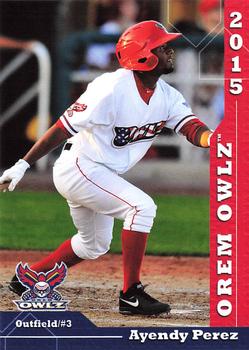 2015 Grandstand Orem Owlz #NNO Ayendy Perez Front